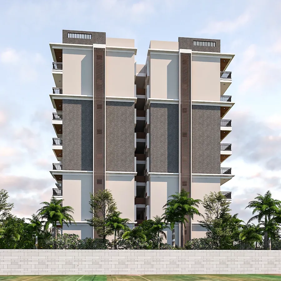 Rear elevation rendering of Master Craft™ Avani