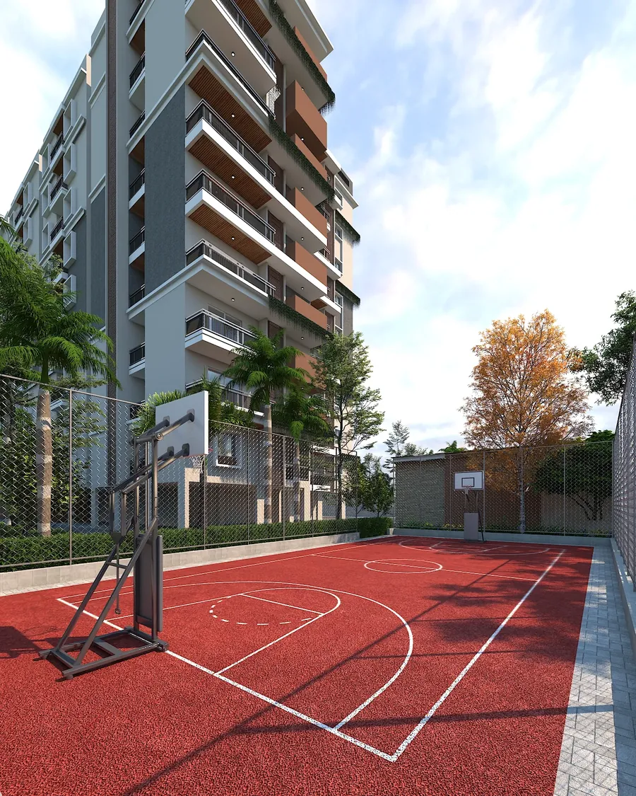 Multipurpose court rendering at Master Craft™ Avani