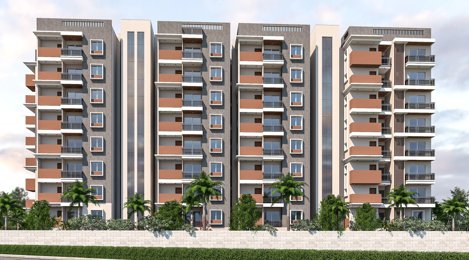 Left elevation rendering of Master Craft™ Avani