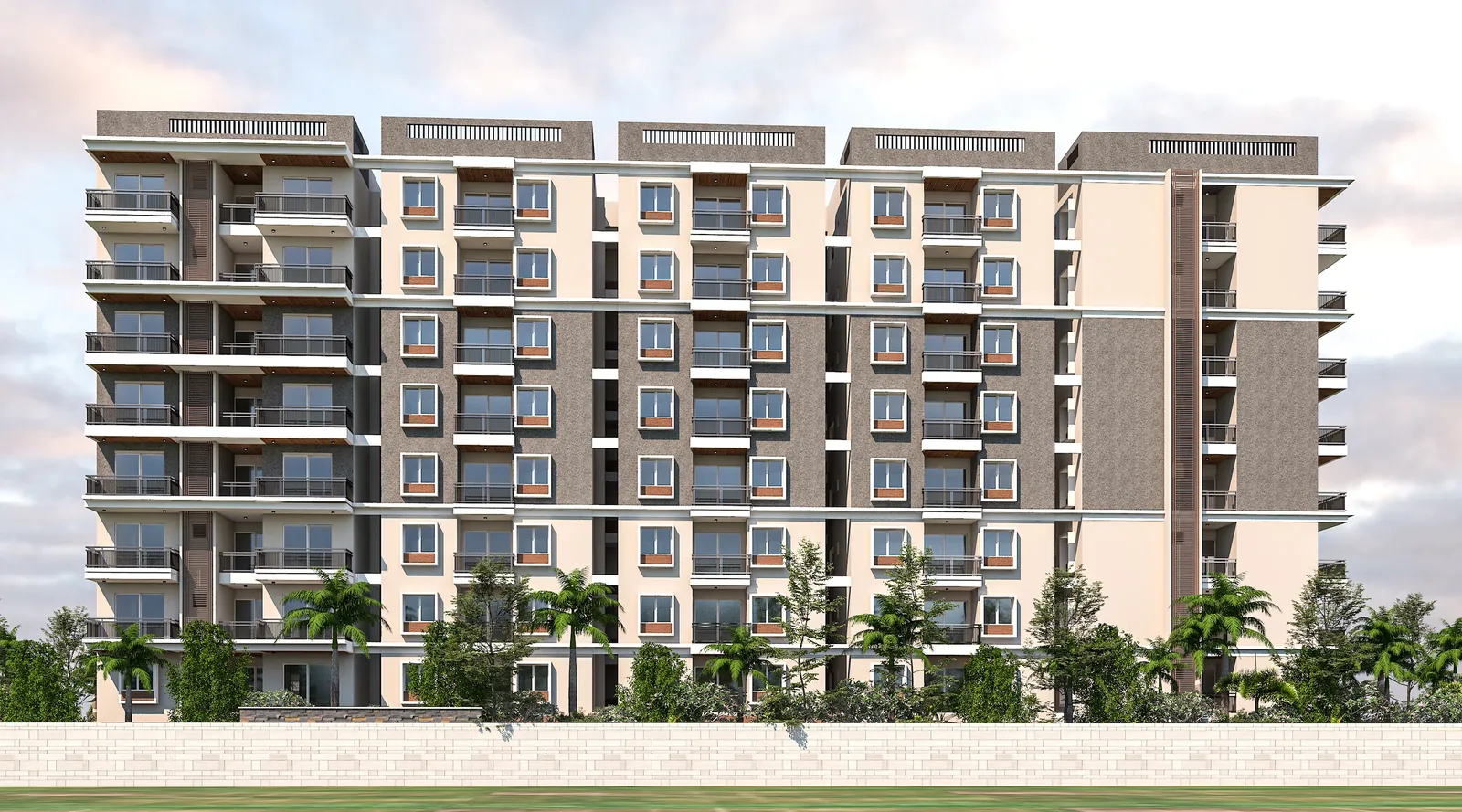 Right elevation rendering of Master Craft™ Avani